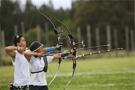 Archers Aiming Stock Photo - Rights-Managed, Code: 858-03048984