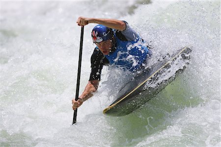 Whitewater Kayaking Stock Photo - Rights-Managed, Code: 858-03049021