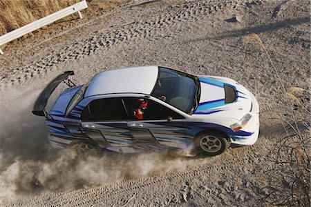 dusty environment - Rally car and clouds of dust Stock Photo - Rights-Managed, Code: 858-03049378