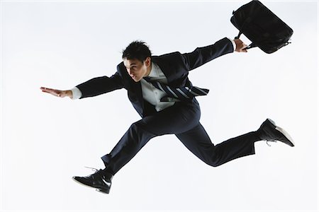 reaction - Businessman On the Run Stock Photo - Rights-Managed, Code: 858-03049856