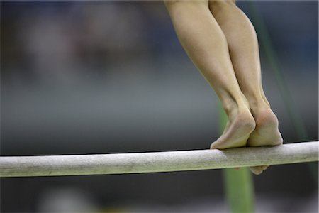 parallel bars - Female gymnast on bar Stock Photo - Rights-Managed, Code: 858-03050060