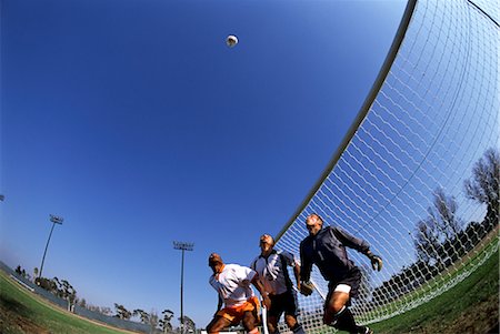 Soccer Players Heading the Ball Stock Photo - Rights-Managed, Code: 858-03050948