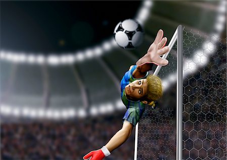 Soccer (Goalie) Stock Photo - Rights-Managed, Code: 858-03052648