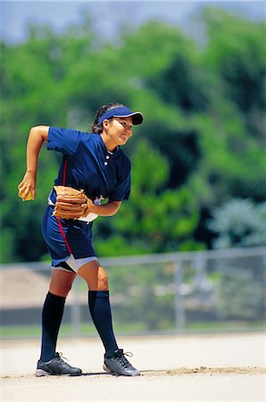 Baseball (Pitcher) Stock Photo - Rights-Managed, Code: 858-03052736