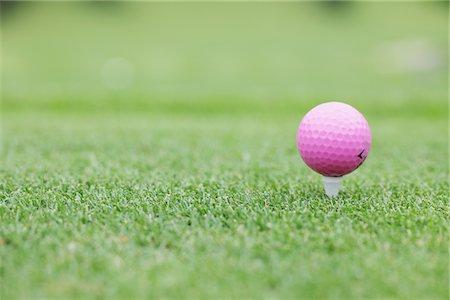 Pink Golf Ball Stock Photo - Rights-Managed, Code: 858-03694291