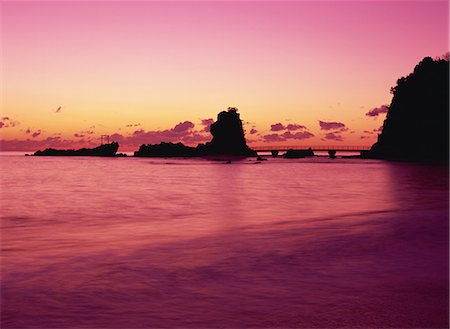 point du jour - Hattachi Beach, Fukushima, Japan Photographie de stock - Rights-Managed, Code: 859-07284312