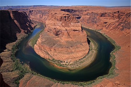 Horseshoe Bend, Colorado River, Arizona, America Stock Photo - Rights-Managed, Code: 859-07283000