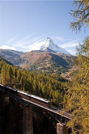 switzerland train - Zermatt, Switzerland Stock Photo - Rights-Managed, Code: 859-07283145