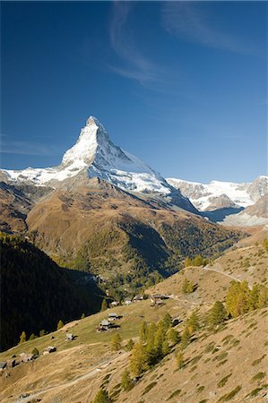 exterior color for house in the forest - Zermatt, Switzerland Stock Photo - Rights-Managed, Code: 859-07283141