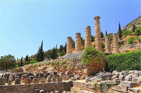 simsearch:859-07283694,k - Apollon Temple, Delphi, Greece Stock Photo - Rights-Managed, Code: 859-07283689