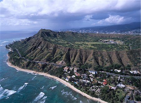 diamond head - Oahu Island, Hawaii Stock Photo - Rights-Managed, Code: 859-07283787