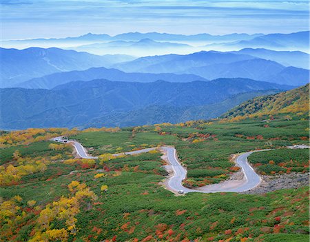 roads in mountains - Autumn colors Stock Photo - Rights-Managed, Code: 859-07442038