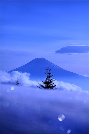 purple mountains - Yamanashi Prefecture, Japan Stock Photo - Rights-Managed, Code: 859-07635892