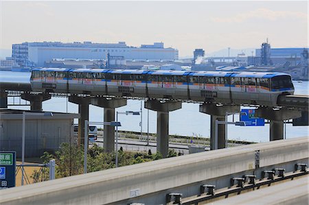 Tokyo Monorail train, Tokyo, Japan Stock Photo - Rights-Managed, Code: 859-08358462