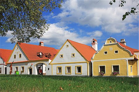 Czech Republic, South Bohemia, Holasovice Historical Village Reservation, UNESCO World Heritage Site Foto de stock - Con derechos protegidos, Código: 859-08770124