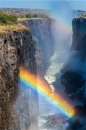 scenic and canyon - Rainbow in Zambia, Africa Stock Photo - Rights-Managed, Code: 859-09105159