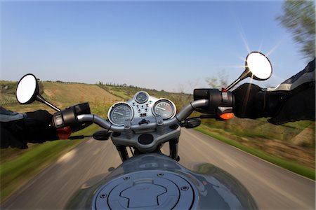 Motorcycle in vertigo Stock Photo - Rights-Managed, Code: 859-03036199