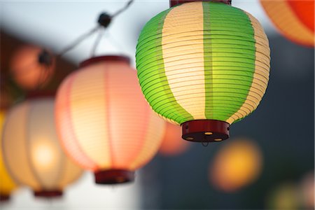 Japanese lanterns Stock Photo - Rights-Managed, Code: 859-03038010