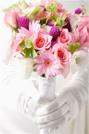 pink silk - Flower Bouquet Stock Photo - Rights-Managed, Code: 859-03038291