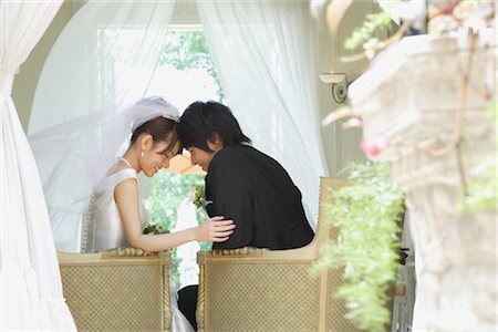 simsearch:859-03039180,k - Bride and Groom Sitting Together Stock Photo - Rights-Managed, Code: 859-03039113