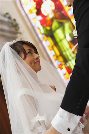 simsearch:859-03039180,k - Bride and Groom in Church Stock Photo - Rights-Managed, Code: 859-03039175
