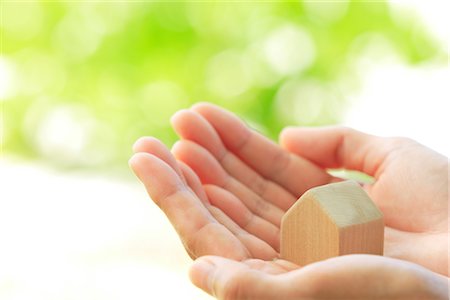 Person Holding Wooden Block Stock Photo - Rights-Managed, Code: 859-03039683