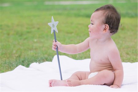 Baby Wishing Stock Photo - Rights-Managed, Code: 859-03600141