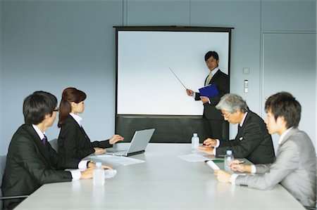 executive office profile - Business Colleagues In A Meeting Stock Photo - Rights-Managed, Code: 859-03600419