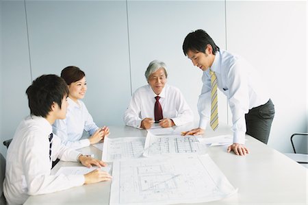 executive office profile - Business Colleagues In A Meeting Stock Photo - Rights-Managed, Code: 859-03600434