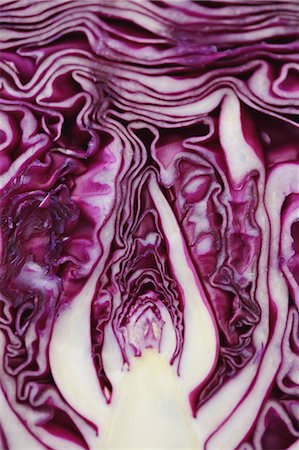 section - Red Cabbage Stock Photo - Rights-Managed, Code: 859-03600820