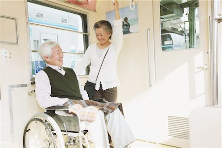 Elderly Couple On A Train Stock Photo - Rights-Managed, Code: 859-03755535