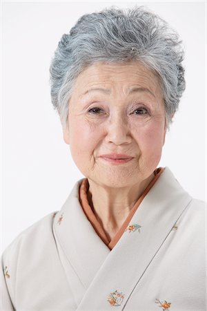 female dress white background - Portrait Of Senior Woman Stock Photo - Rights-Managed, Code: 859-03779954