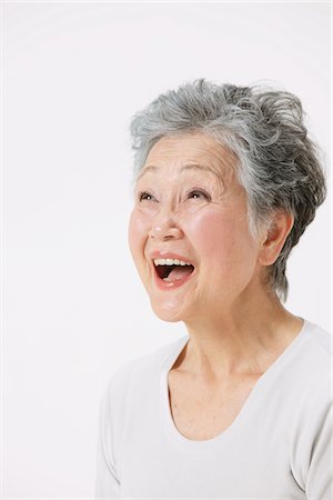 elderly woman posing - Portrait Of A Senior Adult Woman Stock Photo - Rights-Managed, Code: 859-03780008