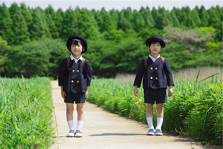 schoolmate - Twin Brothers  in School Uniform Stock Photo - Rights-Managed, Code: 859-03782299