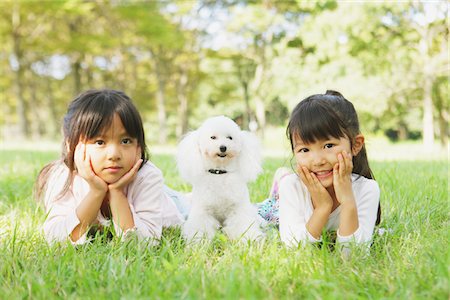 simsearch:859-03839388,k - Two Girls with Little Poodle Dog Stock Photo - Rights-Managed, Code: 859-03805790
