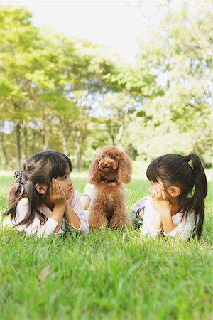 simsearch:859-03839388,k - Two Girls with Poodle Dog Stock Photo - Rights-Managed, Code: 859-03805791
