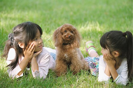 simsearch:859-03839388,k - Two Girls with Poodle Dog Stock Photo - Rights-Managed, Code: 859-03806236