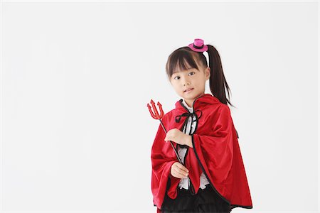 Girl Dressed In Halloween Costume Stock Photo - Rights-Managed, Code: 859-03806283