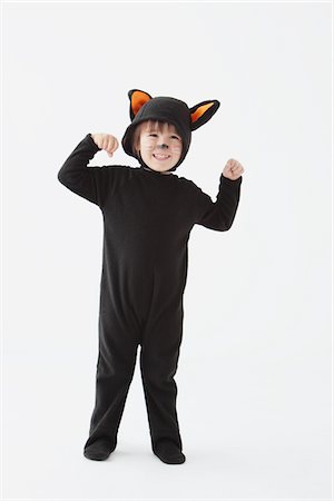 Boy Dressed As Cat Costume Stock Photo - Rights-Managed, Code: 859-03806323
