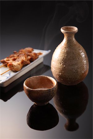 sake - Traditional Japanese Sake Cup and Jug Stock Photo - Rights-Managed, Code: 859-03811271