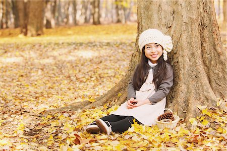 Girl Relaxing Under Tree Stock Photo - Rights-Managed, Code: 859-03839580