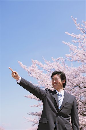 simsearch:859-06380299,k - Businessman in Front of Cherry blossoms Stock Photo - Rights-Managed, Code: 859-03840238