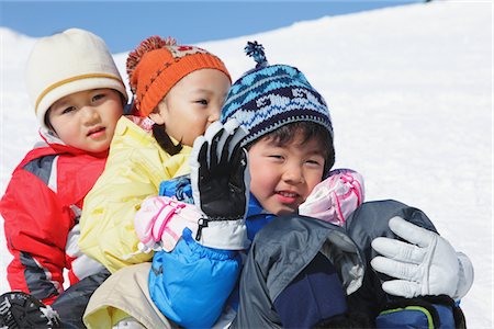 simsearch:859-03840695,k - Children Sliding Downward In Snow Stock Photo - Rights-Managed, Code: 859-03840597