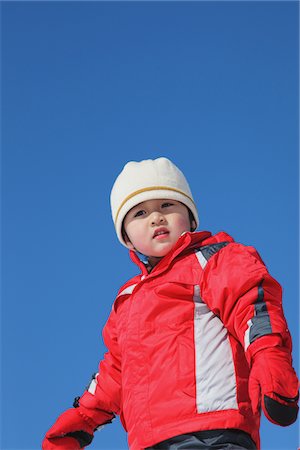 simsearch:614-07194495,k - Boy Wearing Snowsuit Looking Stock Photo - Rights-Managed, Code: 859-03840600