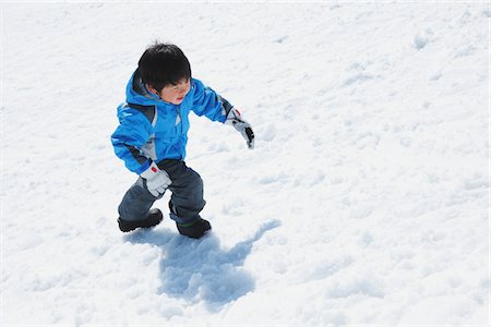simsearch:614-07194495,k - Boy Climbing Up In Snow Stock Photo - Rights-Managed, Code: 859-03840615