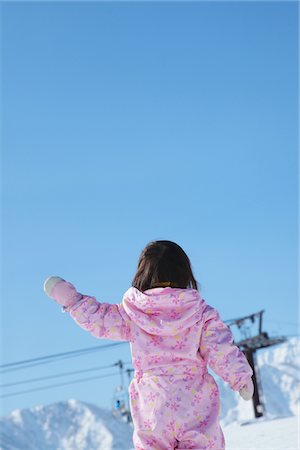 simsearch:614-07194495,k - Small Girl Walking In The Snow Stock Photo - Rights-Managed, Code: 859-03840621