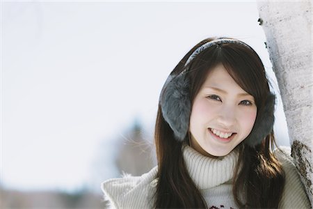 Portrait Of Beautiful Teenage Girl Smiling Stock Photo - Rights-Managed, Code: 859-03860660