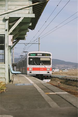 empty train station - Train Station, Nagano, Japan Stock Photo - Rights-Managed, Code: 859-03860683
