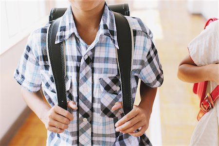 schoolbag - Happy Smiling Boy With School Bag Stock Photo - Rights-Managed, Code: 859-03860874