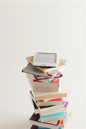 pile of books - Digital book and Book Stock Photo - Rights-Managed, Code: 859-03885062